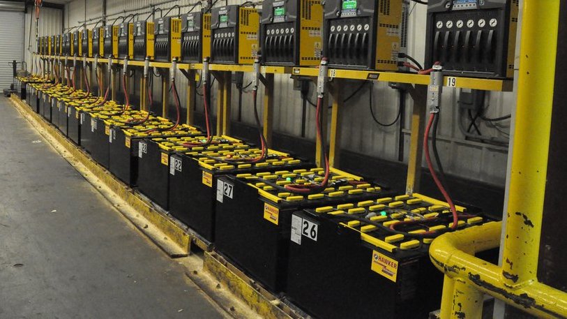 комната для зарядки кислотных АКБ